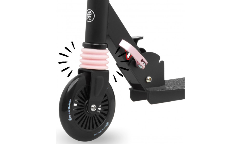 Tõukeratas HyperMotion Wally black-pink - 3