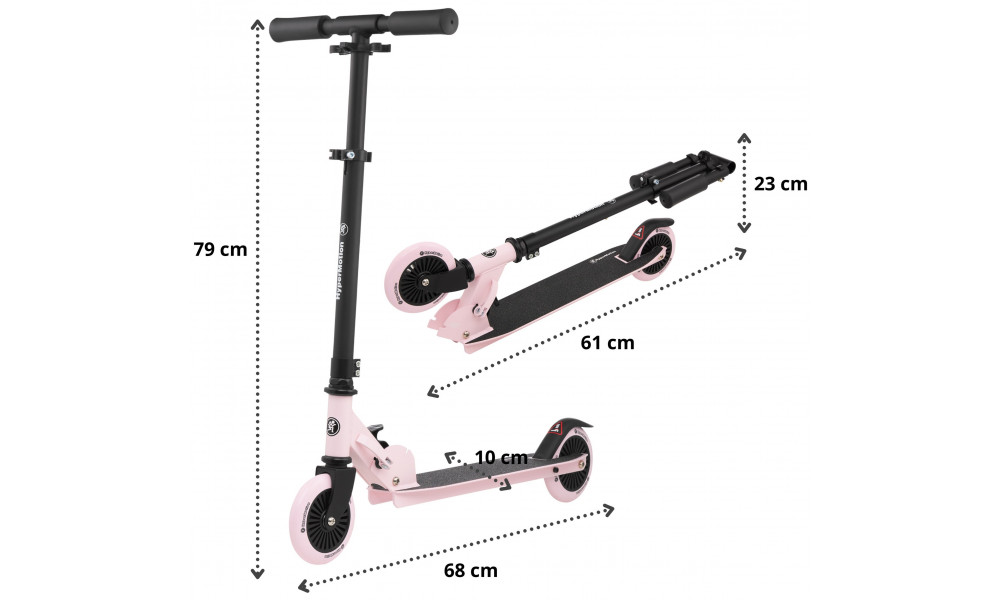 Tõukeratas HyperMotion Willy pink - 15