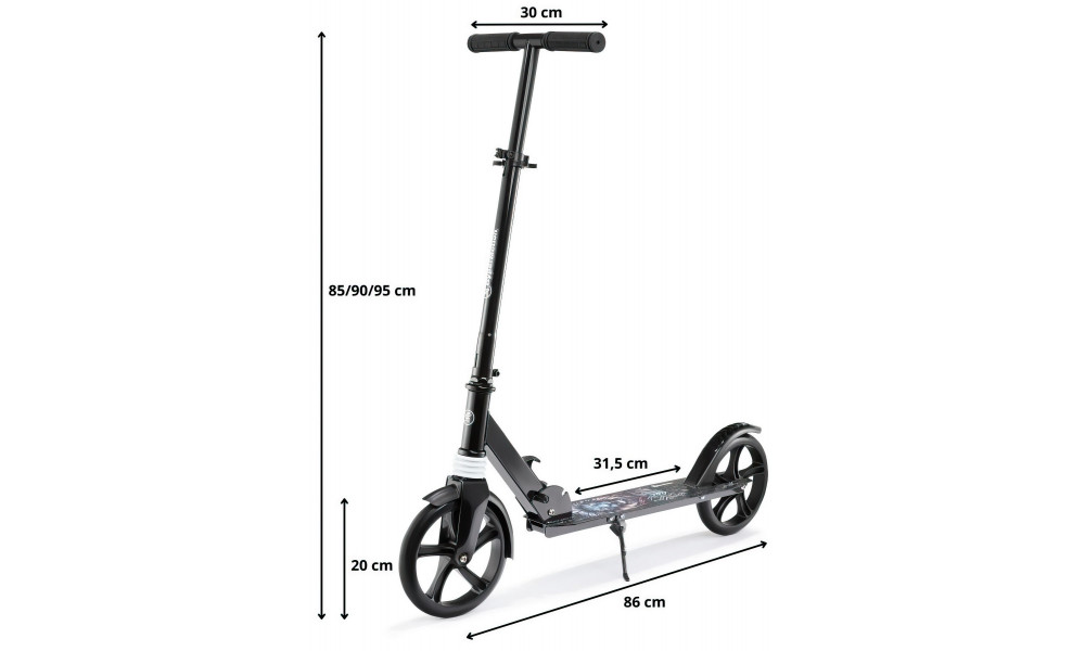 Tõukeratas HyperMotion Swift 12 black - 12