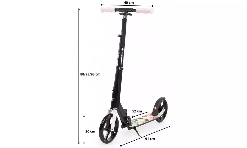 Tõukeratas HyperMotion Vibe black-pink - 11