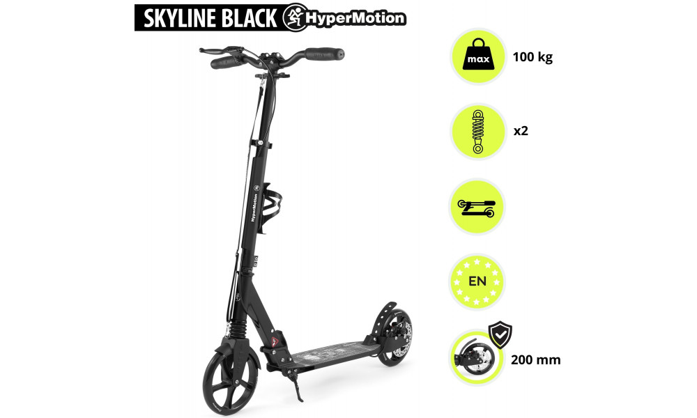 Tõukeratas HyperMotion Skyline black - 3