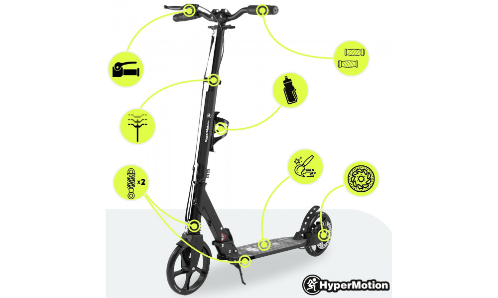 Tõukeratas HyperMotion Skyline black - 9