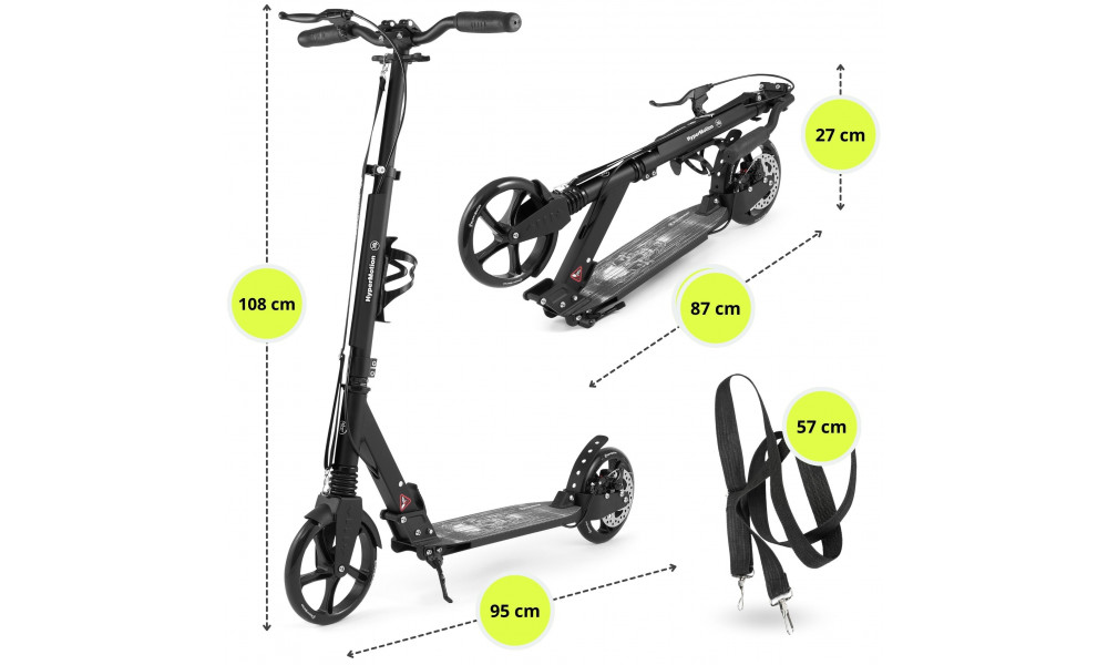 Tõukeratas HyperMotion Skyline black - 11