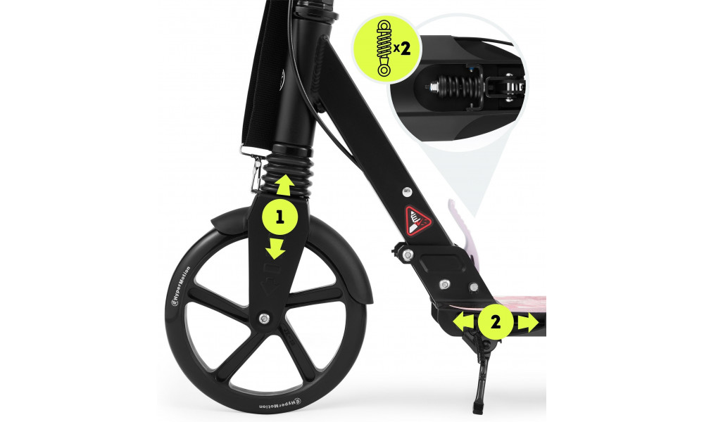 Tõukeratas HyperMotion Skyline black-pink - 6