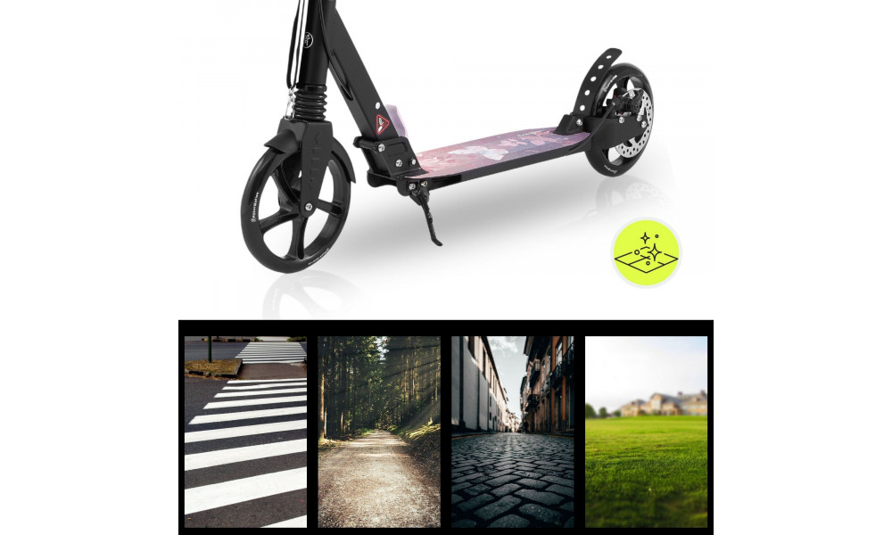 Tõukeratas HyperMotion Skyline black-pink - 11