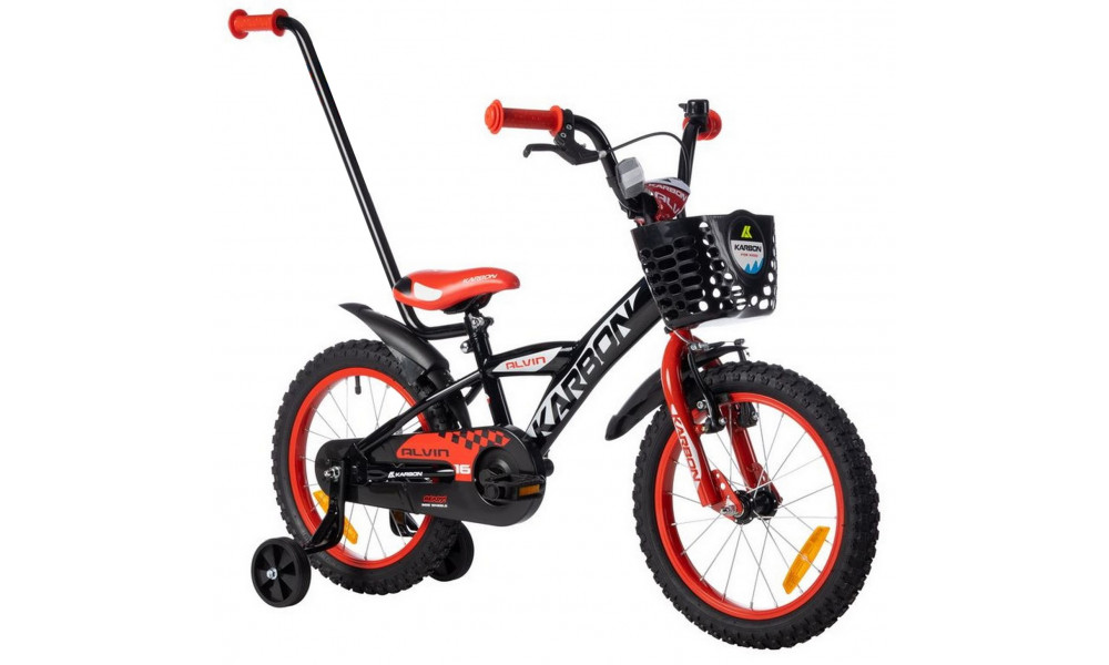 Jalgratas Karbon Alvin 16 black-red - 13