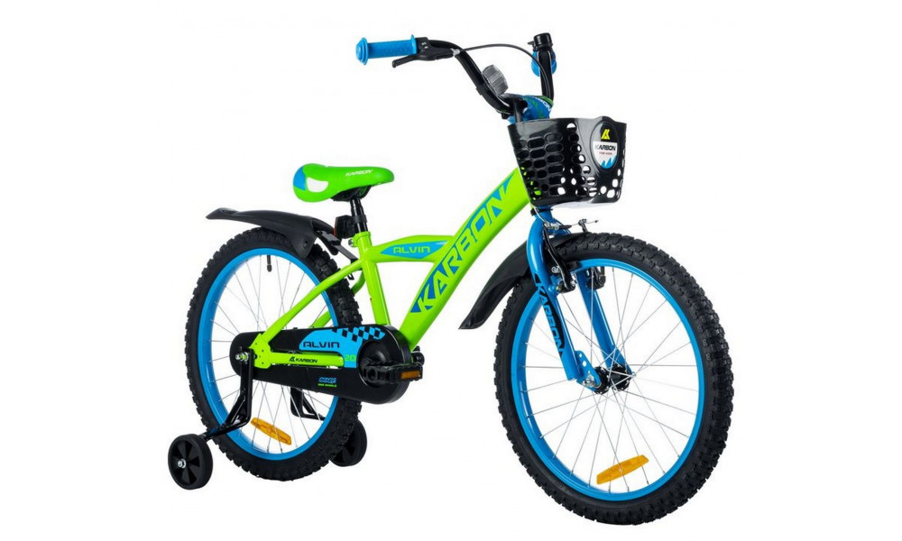 Jalgratas Karbon Alvin 20 green-blue - 8