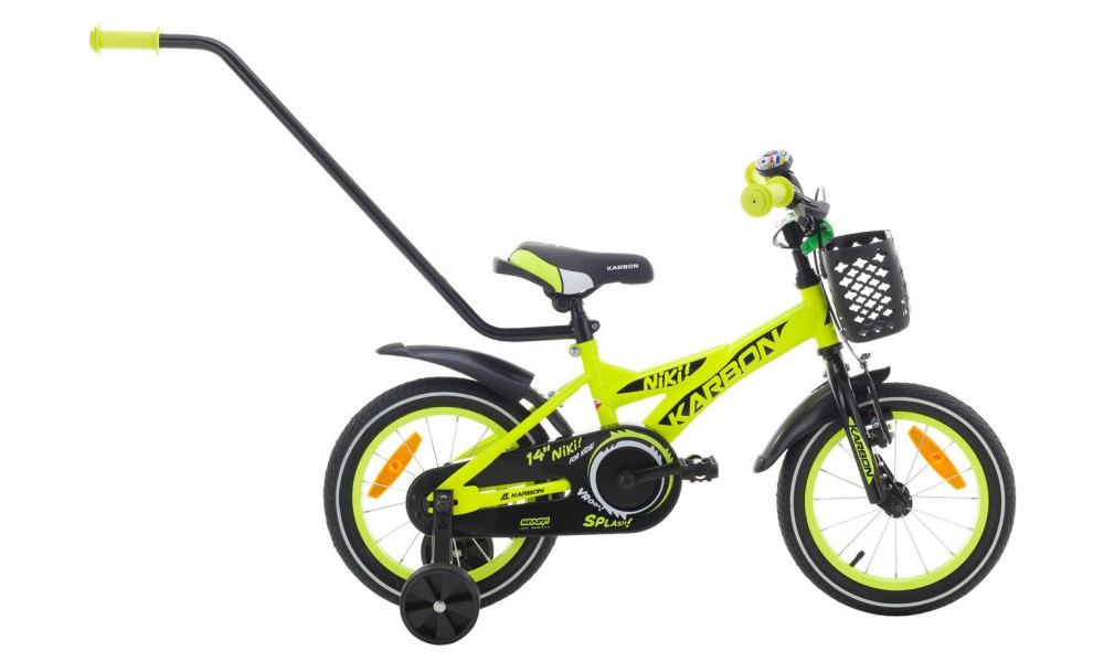 Jalgratas Karbon Niki 14 yellow-black 