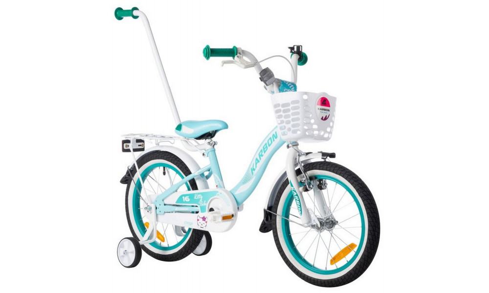 Jalgratas Karbon Kitty 16 turquoise-white - 16