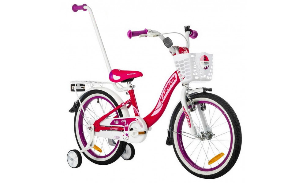 Jalgratas Karbon Kitty 18 pink-white - 8