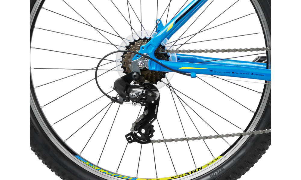 Jalgratas Romet Rambler R6.0 JR 26" 2023 blue-green-black - 7