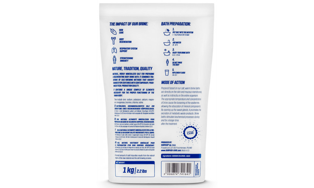 Vannisoolad Surpass Recovery Natural 1kg - 4