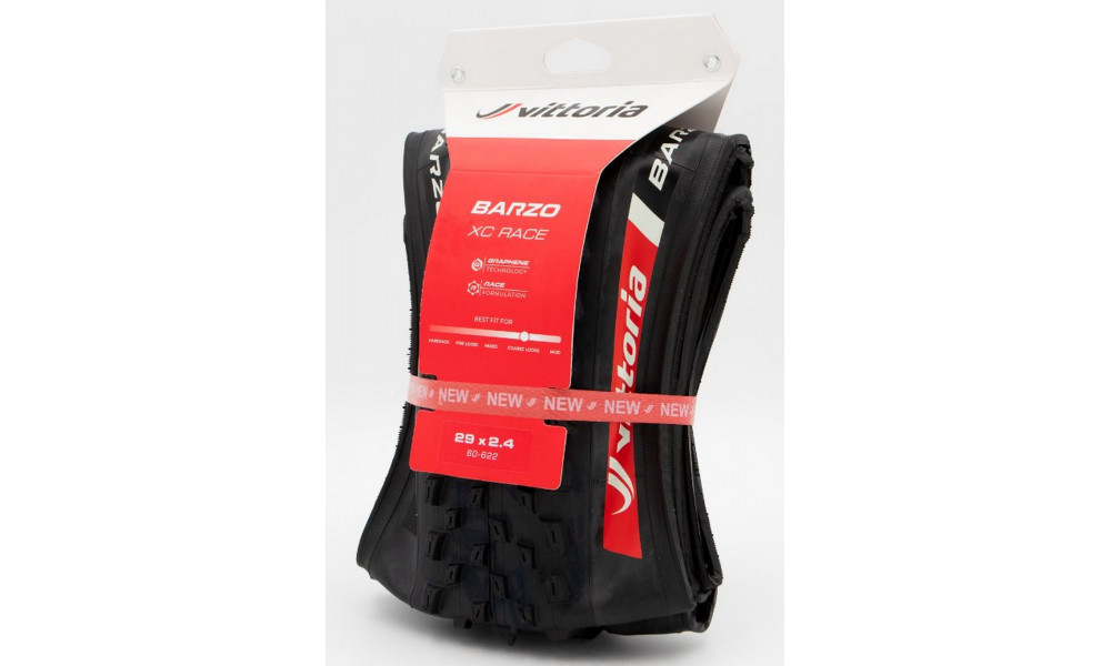 Rehv 29" Vittoria Barzo XC Race TLR Fold 29x2.4 / 60-622 black - 2