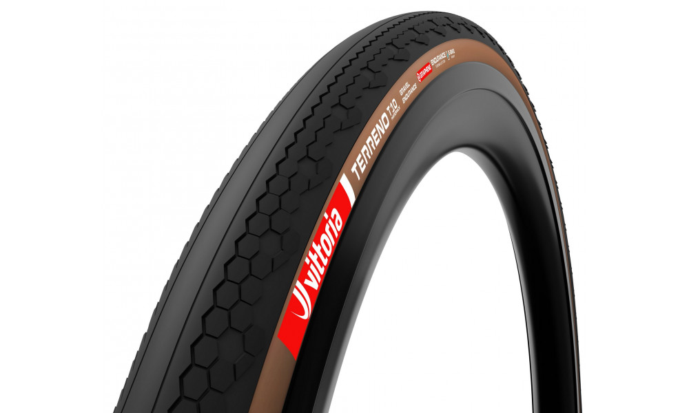 Rehv 28" Vittoria Terreno T10 Hardpack G2.0 TLR Fold 700x45c / 45-622 brown-black - 1