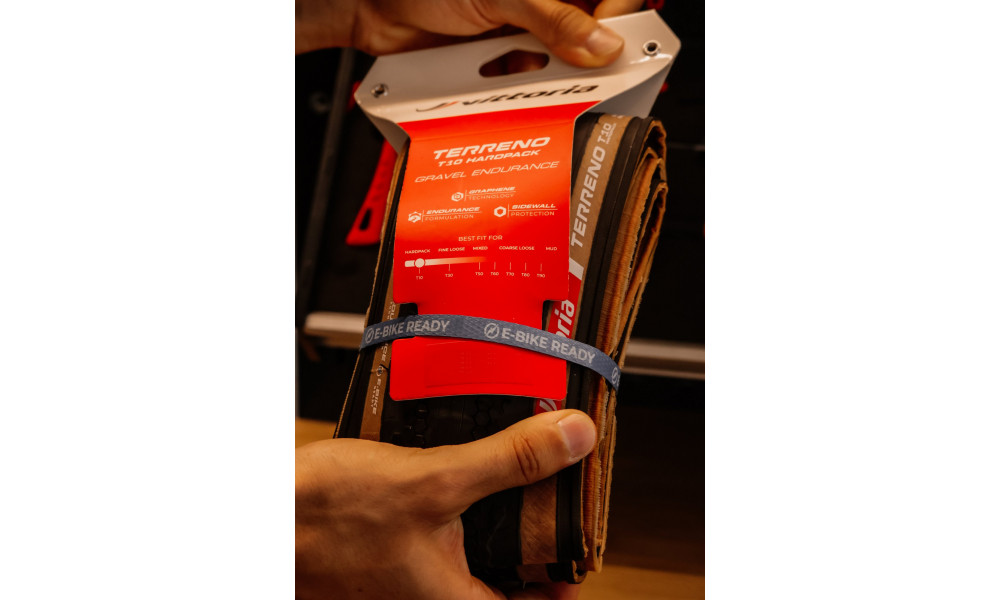 Rehv 28" Vittoria Terreno T10 Hardpack G2.0 TLR Fold 700x45c / 45-622 brown-black - 6