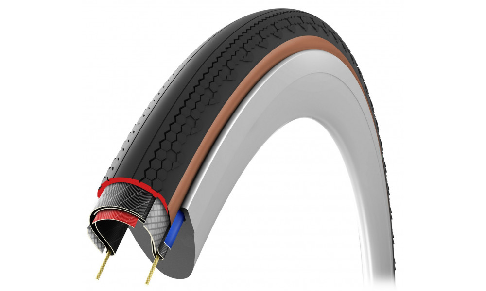 Rehv 28" Vittoria Terreno T10 Hardpack G2.0 TLR Fold 700x45c / 45-622 brown-black - 7