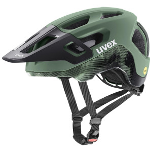 Kiivri Uvex react MIPS moss green-black matt