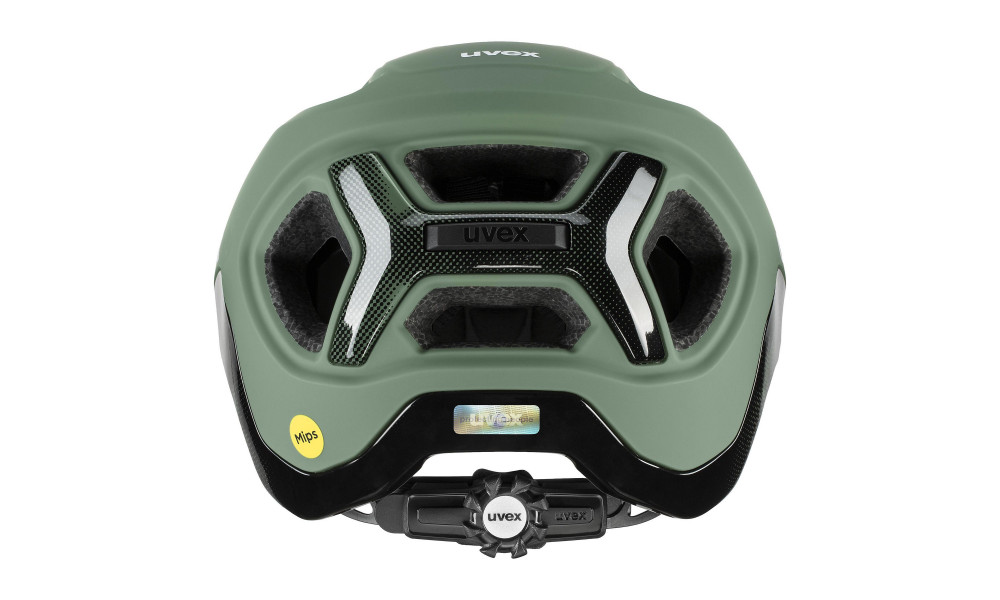 Kiivri Uvex react MIPS moss green-black matt - 2