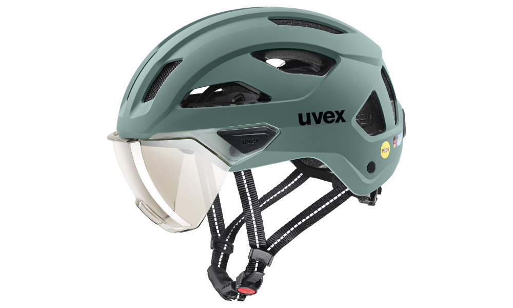 Kiivri Uvex stride visor MIPS sage green matt - 1