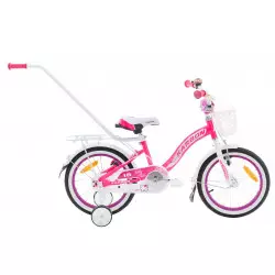 Jalgratas Karbon Kitty 16 pink-white (väikesed kosmeetilised kahjustused)