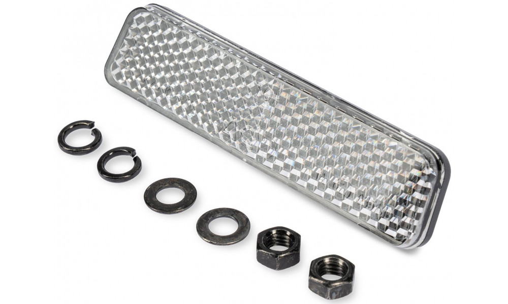 Front reflector Cube for trailer Double CMPT white 