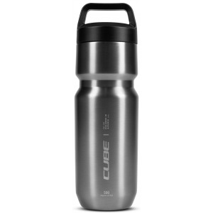 Bottle Cube Arc 500 stainless steel insulated brushed grey