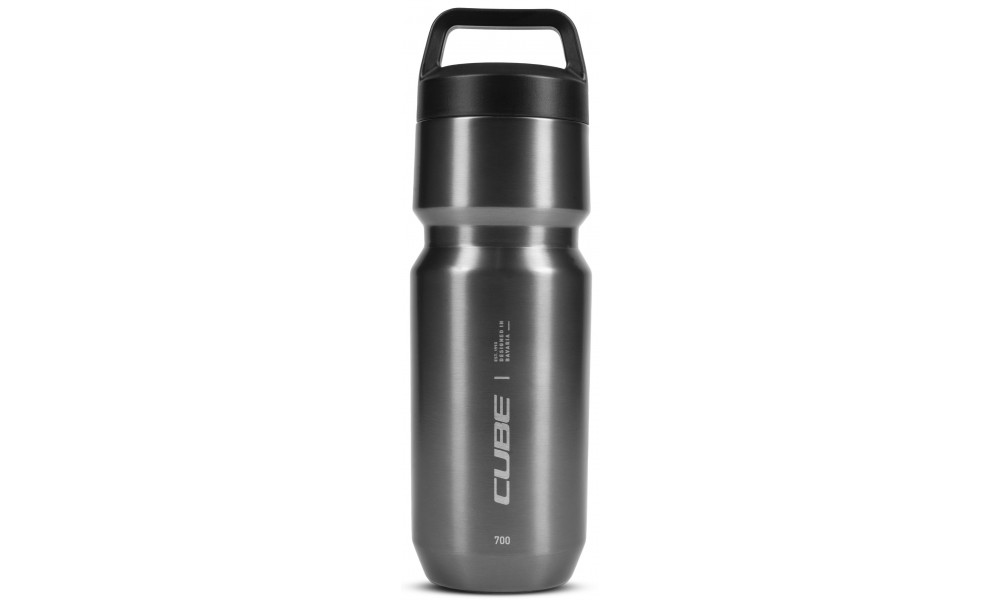 Bottle Cube Arc 700 stainless steel brushed grey 