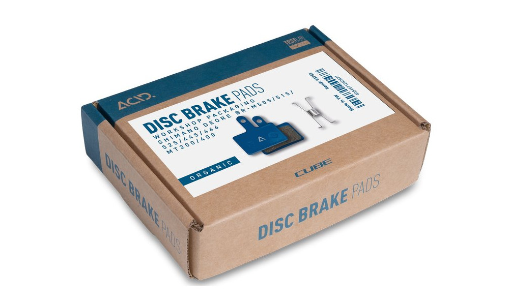 Ketaspiduriklotsid ACID Shimano Deore BR-M505/515/525/445/446 MT200/400 Workshop (25 tk.) 