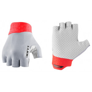 Gloves Cube Performance Short grey'n'red