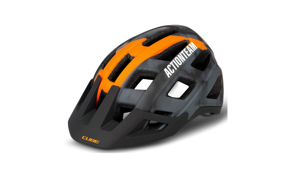 Helmet Cube Badger X Actionteam grey'n'orange - 1