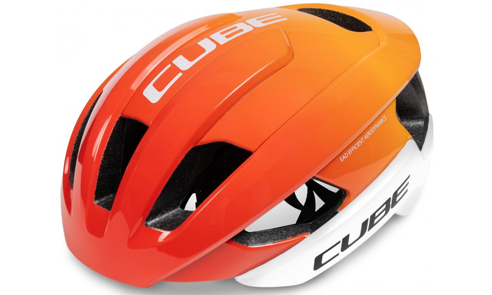 Helmet Cube Heron Teamline white'n'orange - 1