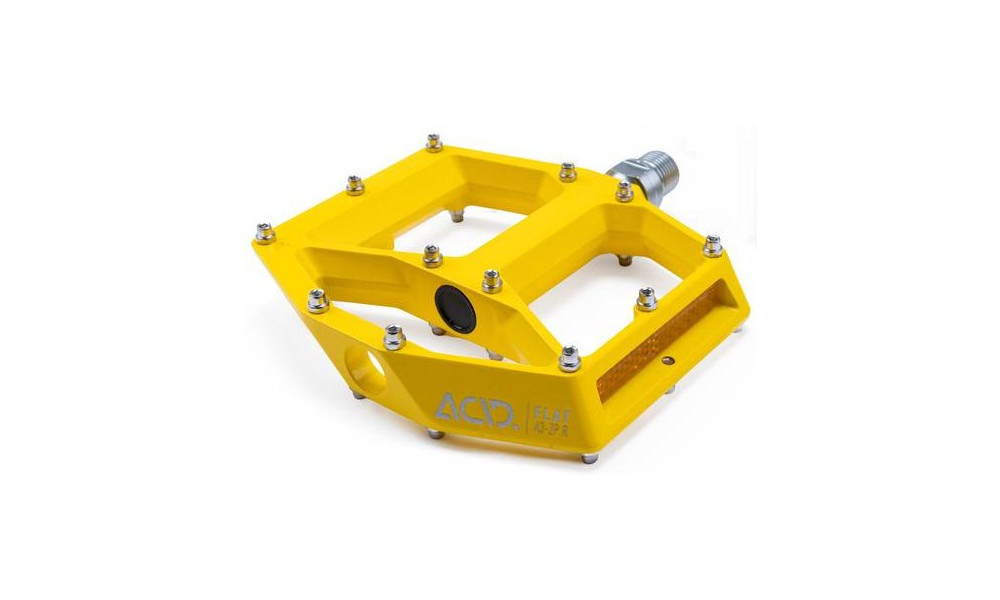 Pedaalid ACID Flat A3-ZP R Alu yellow - 1