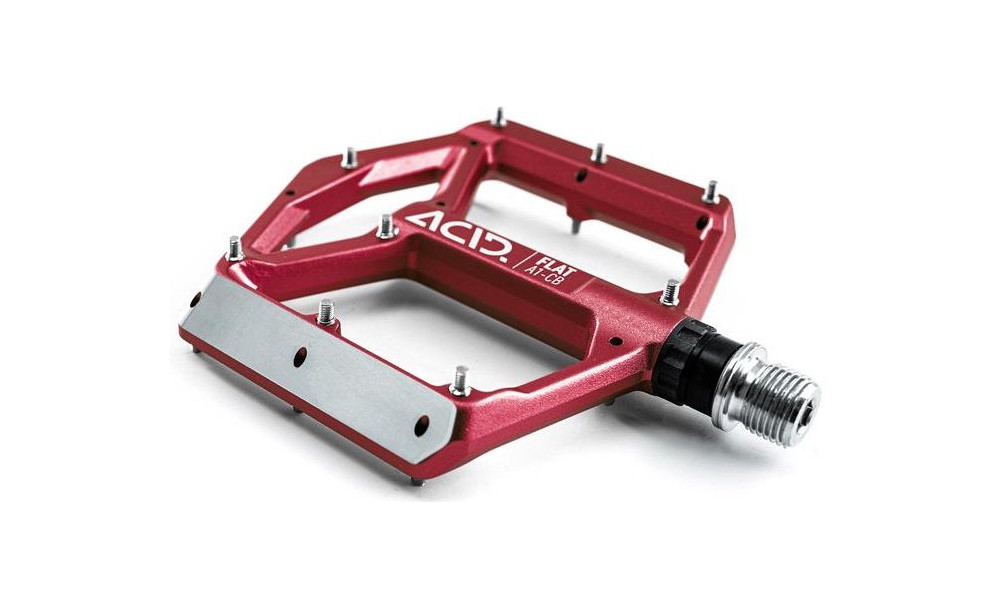 Pedaalid ACID Flat A1-CB Alu red - 2