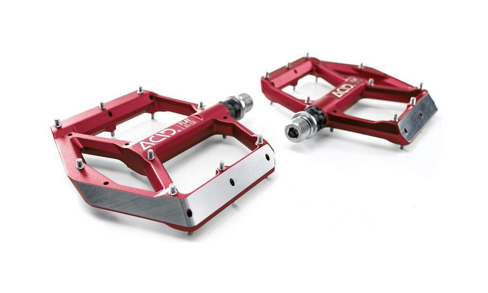 Pedaalid ACID Flat A1-CB Alu red - 3