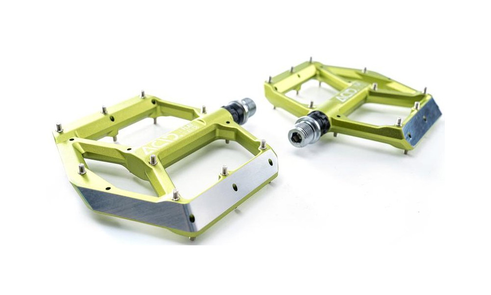 Pedaalid ACID Flat A1-CB Alu green - 3