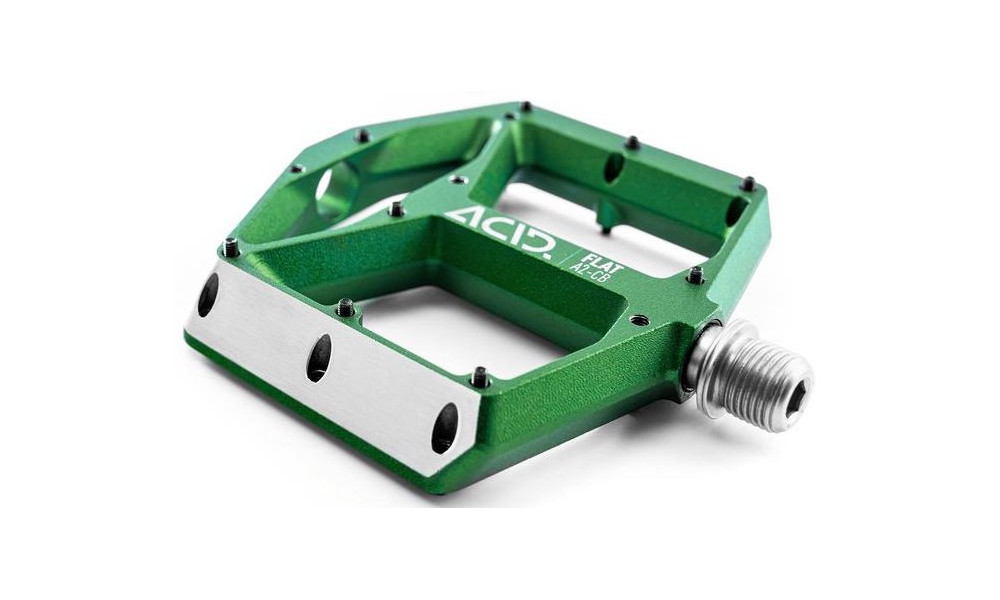 Pedaalid ACID Flat A2-IB Alu green - 2