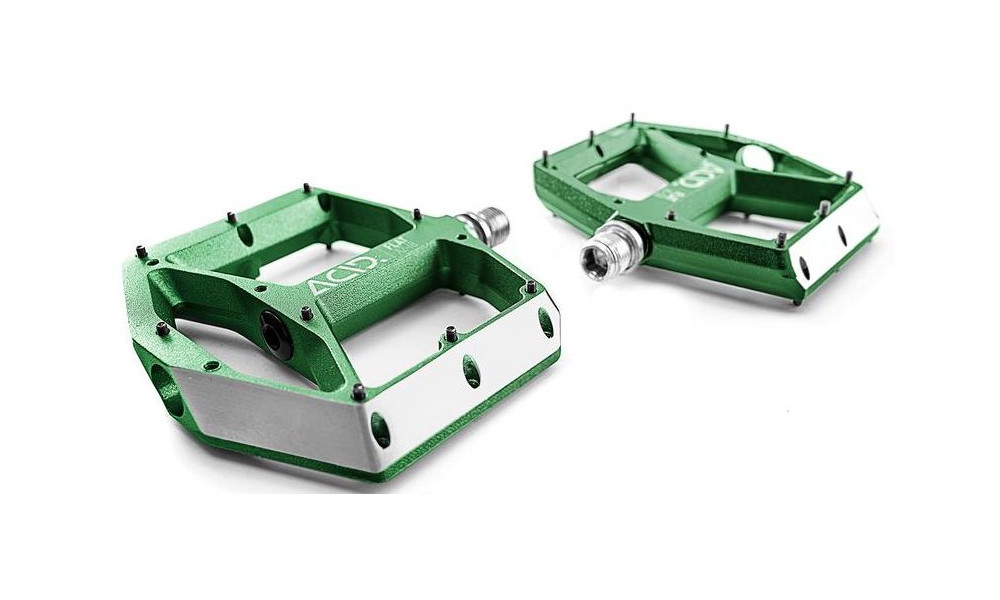 Pedaalid ACID Flat A2-IB Alu green - 3
