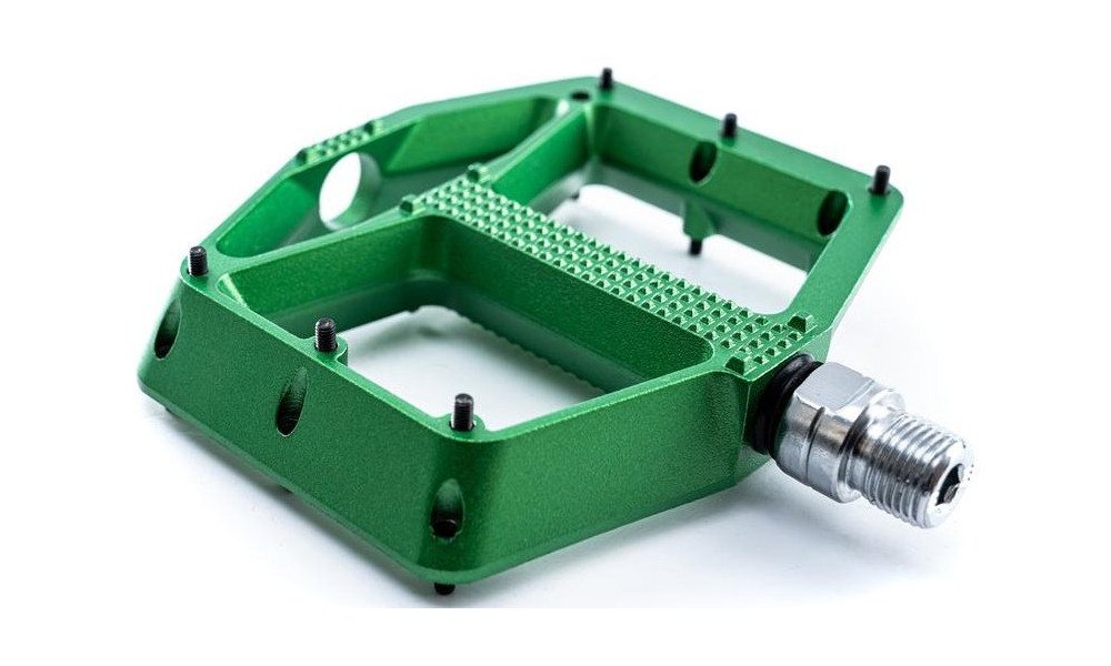 Pedaalid ACID Flat A3-ZP Alu green - 2
