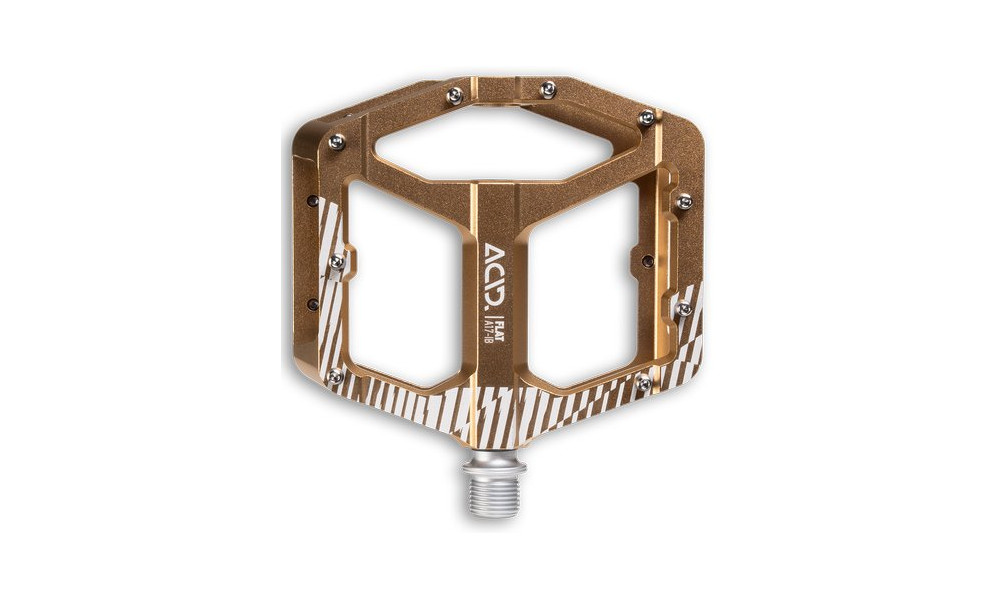 Pedaalid ACID Flat A17-IB Alu gold 