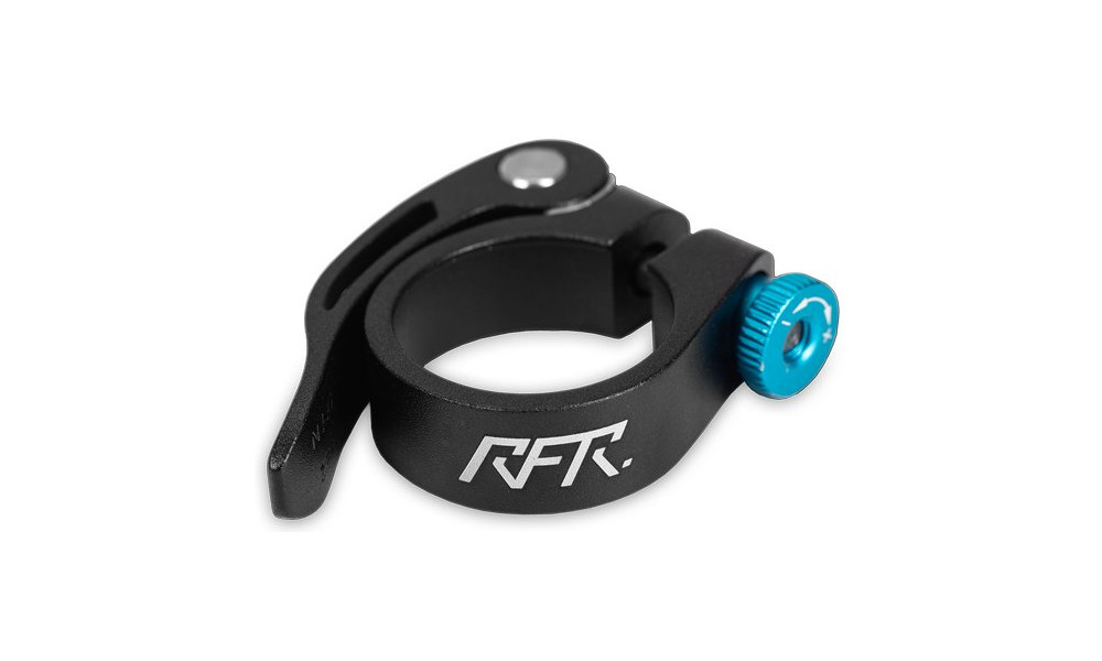 Sadulaklamber RFR with Quick Release Alu 34.9mm black'n'blue 