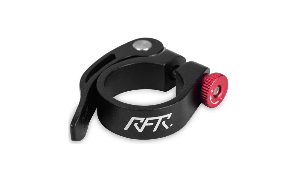 Sadulaklamber RFR with Quick Release Alu 31.8mm black'n'red 