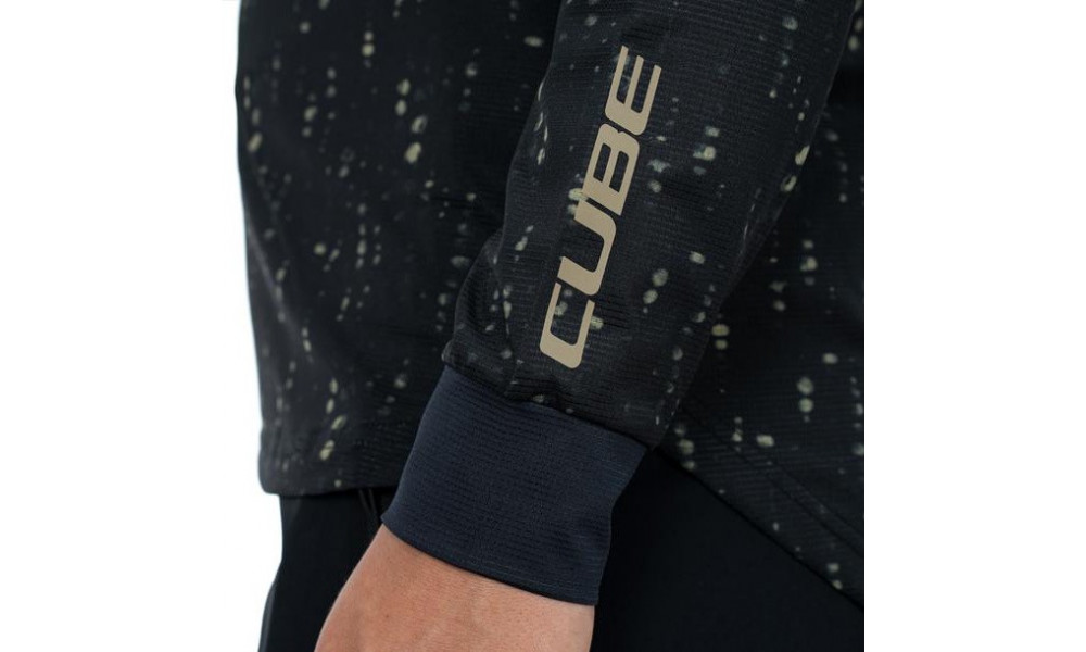 Cycling jersey Cube ATX WS Round Neck L/S black pattern - 2
