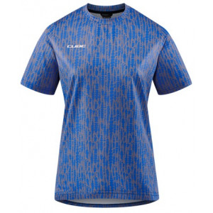 Cycling jersey Cube ATX WS Round Neck S/S violet pattern