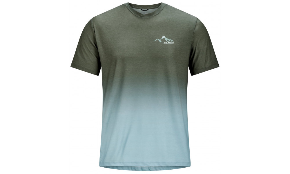 Cycling jersey Cube MTB Round Neck Soft Touch S/S grey - 1