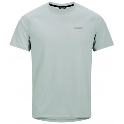 Cycling jersey Cube Round Neck Tech S/S grey