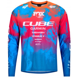 Cycling jersey Cube MTB X Actionteam L/S blue'n'green