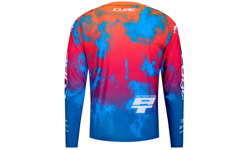 Cycling jersey Cube MTB X Actionteam L/S blue'n'green - 2