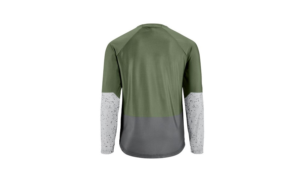 Cycling jersey Cube Vertex WS Round Neck TM L/S olive - 7