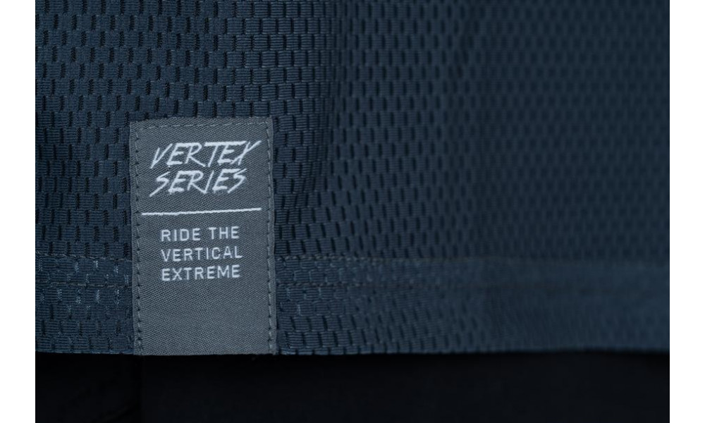 Cycling jersey Cube Vertex Round Neck L/S grey'n'red - 3