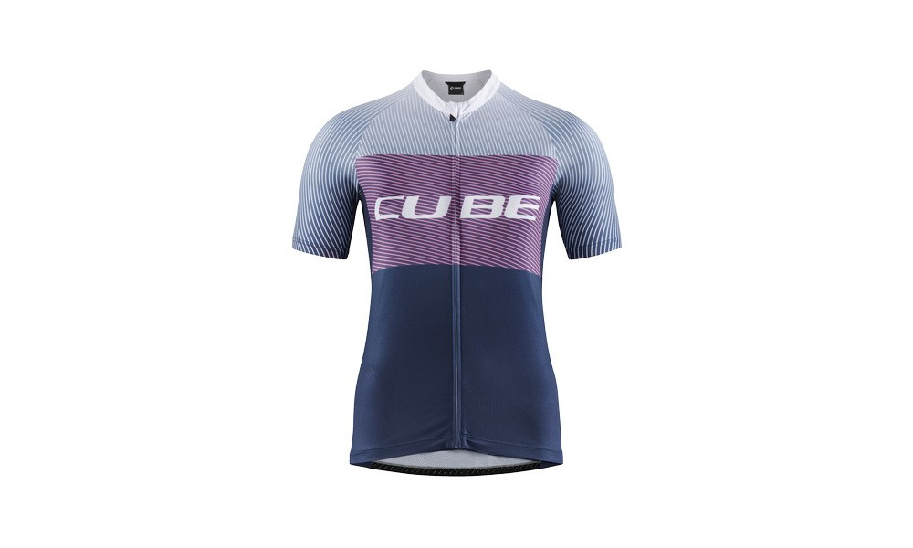 Cycling jersey Cube Teamline WS CMPT S/S blue'n'violet - 1